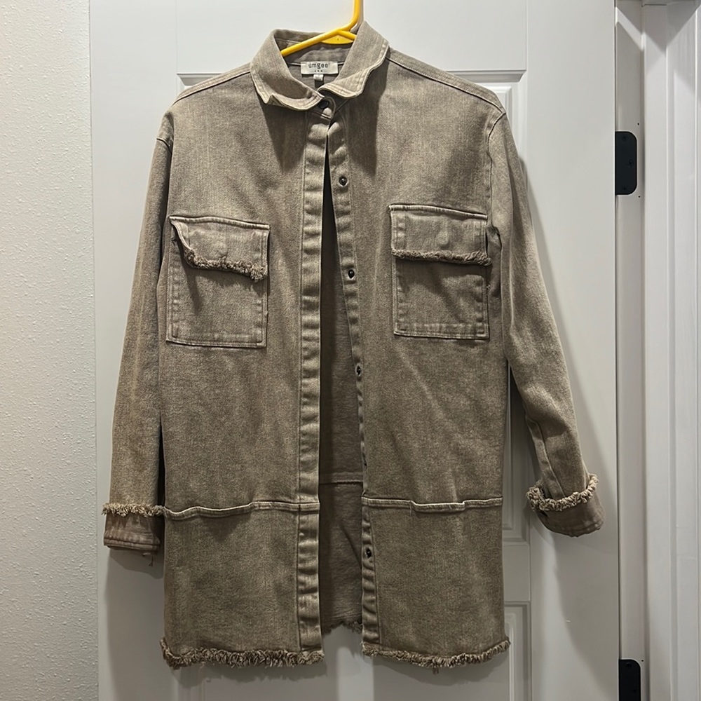 Umgee Dusty Pink Denim Jacket